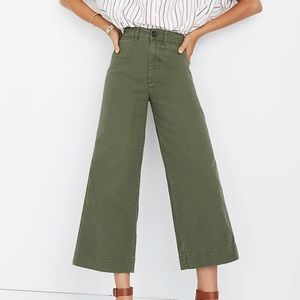 Madewell Emmett Wide-Leg Crop Pants, size 24